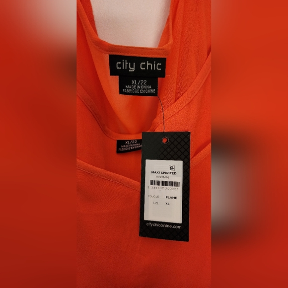 City Chic Spirited Maxi Dress in Flame - Picture 9 of 11